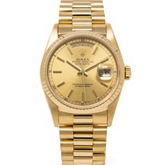 Rolex Day Date President Watch 18038 Champagne Face