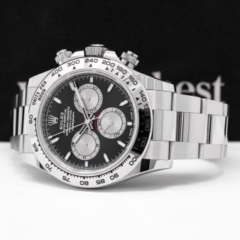2023 Rolex Cosmograph Daytona 126509, White Gold, Black & Steel Dial, Box & Papers
