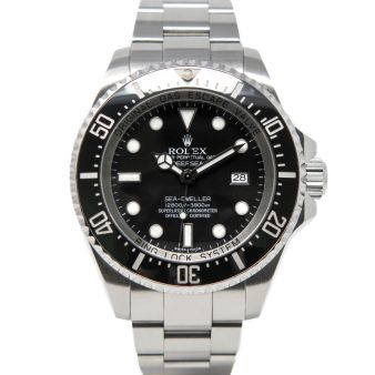 Rolex Men's Deepsea 116660 Wristwatch, Oyster Bracelet, Black Dial