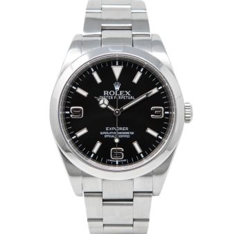 Rolex Explorer 241270 Wristwatch, Oyster Bracelet, Black Dial, Smooth Bezel