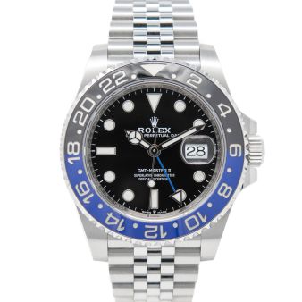 Rolex GMT-Master II 126710BLNR Wristwatch, Jubilee Bracelet, Black Dial, "Batman" Rotatable Bezel
