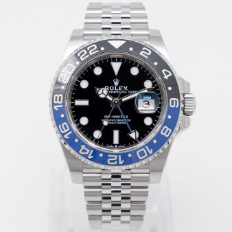 Rolex GMT-Master II 126710BLNR Wristwatch, Black Dial, Jubilee Bracelet, Rotatable Bezel