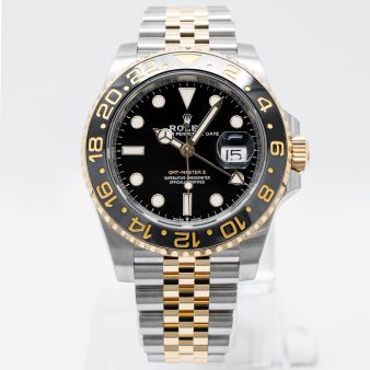 Rolex GMT-Master II 126713GRNR Wristwatch, Jubilee Bracelet, Black Dial, Black/Gray Rotatable Bezel