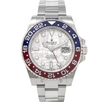 Rolex Men's GMT-Master II 126719BLRO Wristwatch. Oyster Bracelet, Meteorite Dial, Pepsi Bezel