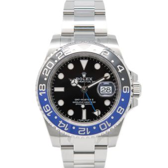 Rolex GMT-Master II, Black Face, Black & Blue "Batman" Bezel, Steel, 116710BLNR
