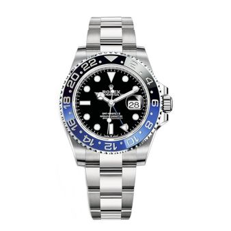 Rolex GMT-Master II 126710BLNR Wristwatch, Oyster Bracelet, Black Dial, "Batman" Rotatable Bezel