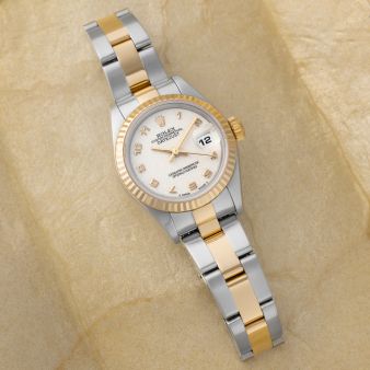 Rolex Lady-Datejust 26 79173, Steel & Yellow Gold, Ivory Jubilee Arabic Dial, Oyster Bracelet
