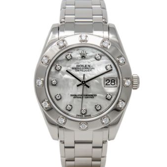 Rolex Pearlmaster 29 80319 Wristwatch, Pearlmaster Bracelet, Mother of Pearl Diamond Dial, Diamond Bezel