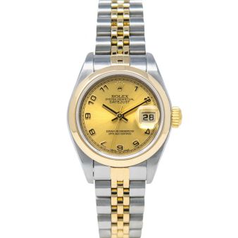 Rolex Lady Datejust 79163 Wristwatch, Champagne Arabic, Jubilee