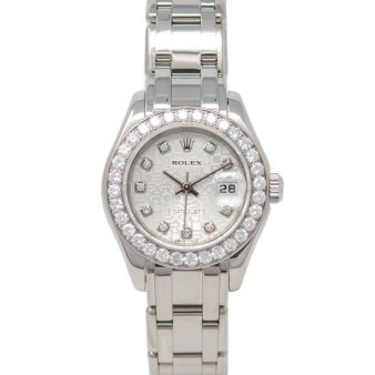 Rolex Pearlmaster 29, Silver Jubilee Diamond Dial, White Gold, 80299