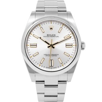 Rolex Oyster Perpetual 41 124300-0001, Silver Dial, Oyster Bracelet