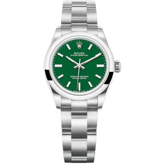 New Rolex Oyster Perpetual 31, Green Dial, Steel, 277200