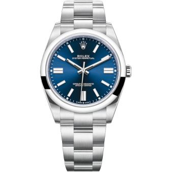 Rolex Oyster Perpetual 41 124300-0003, Blue Dial, Oyster Bracelet