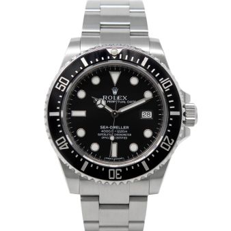 Rolex Sea-Dweller 116600 Wristwatch, Oyster Bracelet, Black Dial, Black 60-Minute Rotatable Bezel