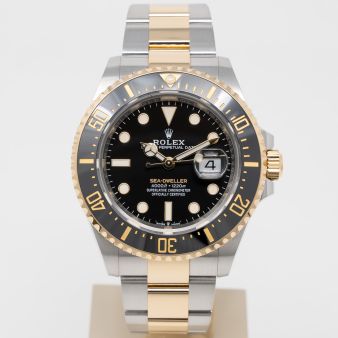 Rolex Sea-Dweller 126603 Wristwatch, Black Dial, Oyster Bracelet, Rotatable Bezel