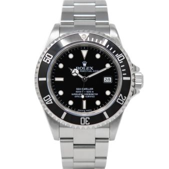 Rolex Sea-Dweller 16600 Wristwatch, Oyster Bracelet, Black Index Dial, 60-Minute Rotatable Bezel