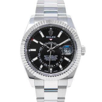 Rolex Sky Dweller 326934 Wrist Watch Stainless Steel Black 