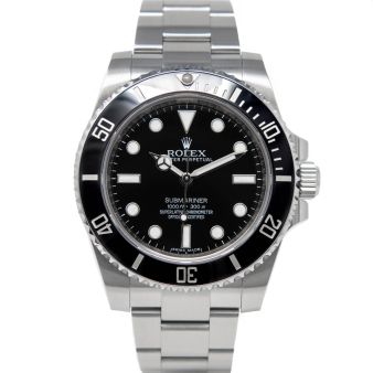 Rolex Submariner 114060 Wristwatch, Oyster Bracelet, Black Index Dial, Black Bezel