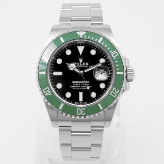 2023 Rolex Submariner Date, 126610LV, 41mm, Steel, Green Bezel, 'Starbucks' Black Dial, Box & Papers