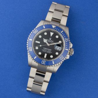 Rolex Submariner Date 126619LB, Black Dial, "Cookie Monster", Box and Papers