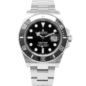 Rolex Submariner 126610LN Wristwatch, Oyster Bracelet, Black Dial, Black Rotatable Bezel
