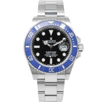 Rolex Submariner Date 126619LB Wristwatch, Oyster Bracelet, Black Dial, Blue Rotatable Bezel