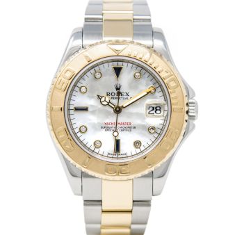Rolex Women's Yacht-Master 35 168623 Wristwatch, Oyster Bracelet, MOP Serti Dial
