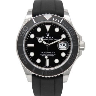 Rolex Men's Yacht-Master 40 226659 Wristwatch, Black Oysterflex Bracelet, Black Index Dial, 60-Minute Rotatable Bezel