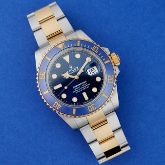 Rolex Submariner 126613LB Wristwatch, Oyster Bracelet, Blue Dial, Blue Rotatable Bezel