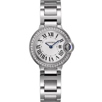 Cartier Ballon Bleu de Cartier W4BB0015 Wristwatch, Silver Dial, Steel Bracelet