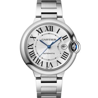 Cartier Ballon Bleu de Cartier WSBB0040 Wristwatch, Silver Dial, Steel Bracelet