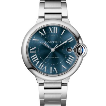 Cartier Ballon Bleu de Cartier WSBB0060 Wristwatch, Gray Dial, Steel Bracelet
