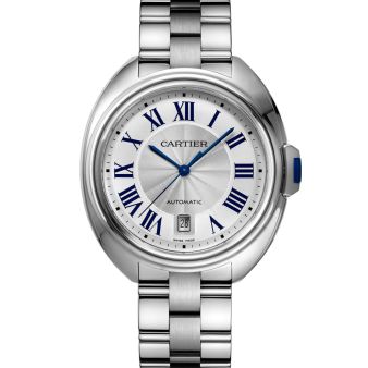 Cartier Clé de Cartier W2CL0002 Wristwatch Silver Dial, Steel & Rose Gold Bracelet