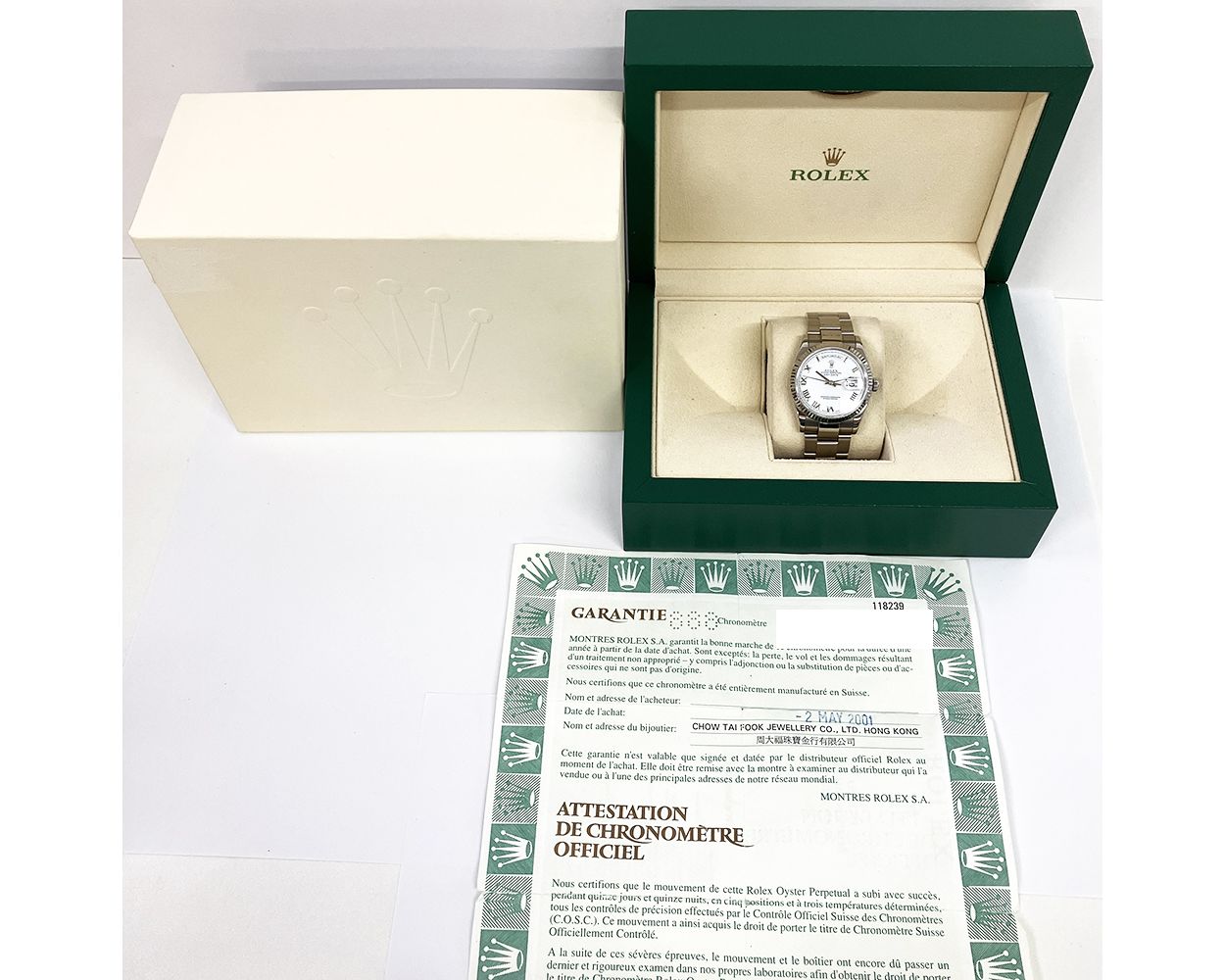 rolex 箱のみ Rolex 118239 Day Date Factory OEM Mother Of Pearl Diamond