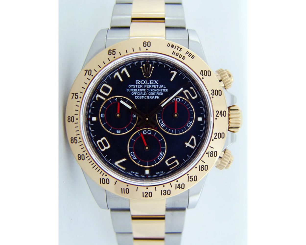 Rolex daytona blue hot sale arabic dial