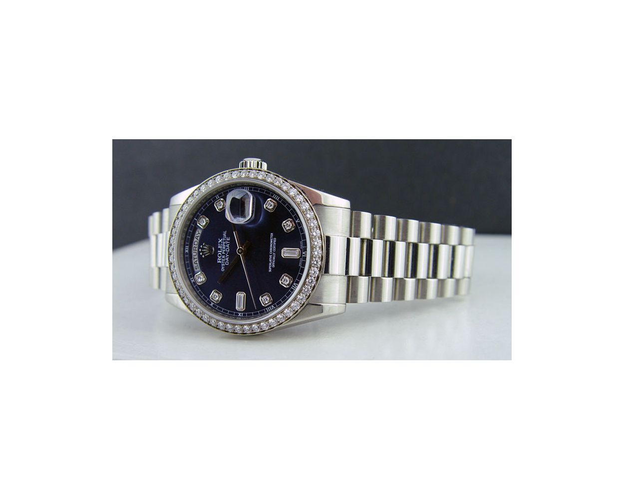 Buy Genuine Used Rolex Day-Date 36 118346 Watch - Blue Dial