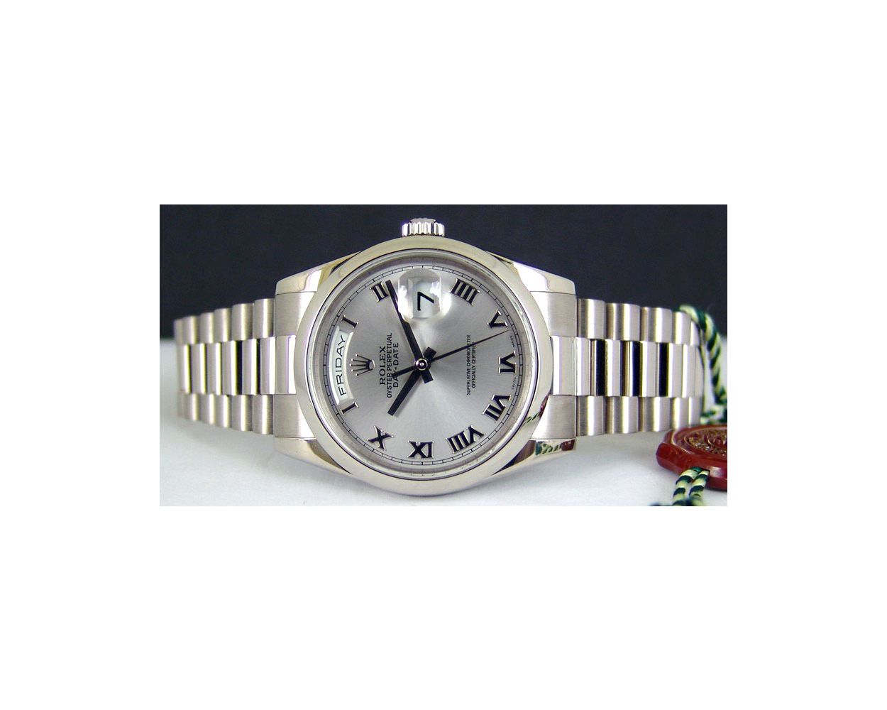 DAIWA　VADEL4000H ROLEX DAY - DATE WHITE GOLD WATCH 118209 COM003484 | eBay