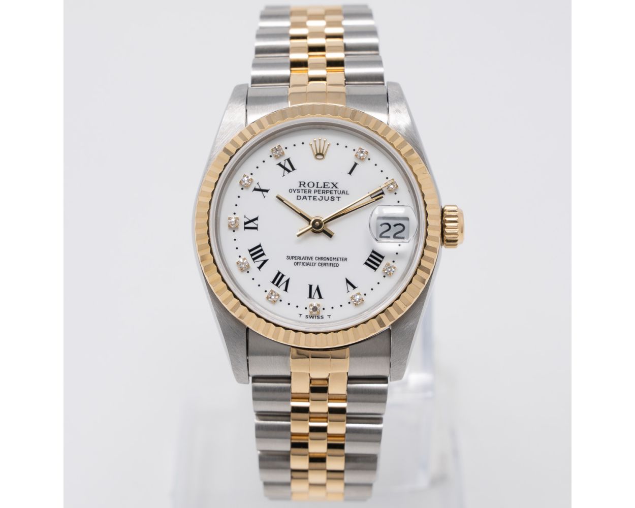 新着商品 Buy Dial White - Watch 68273 31 Datejust Rolex Used Genuine 金属ベルト