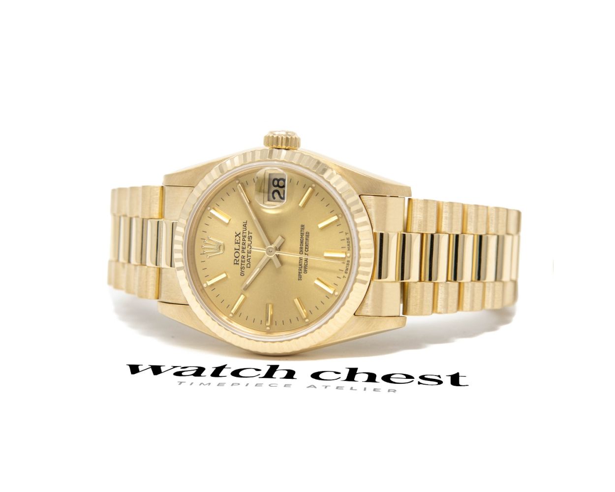 Buy Genuine Used Rolex Datejust 31 68278 Watch - Champagne