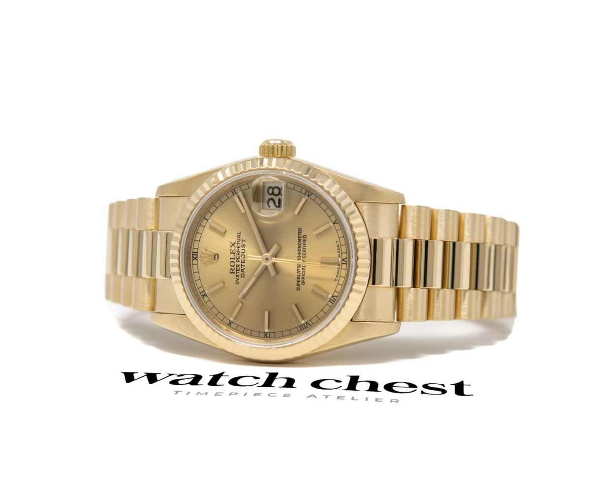 Buy Genuine Used Rolex Datejust 31 68278 Watch - Champagne