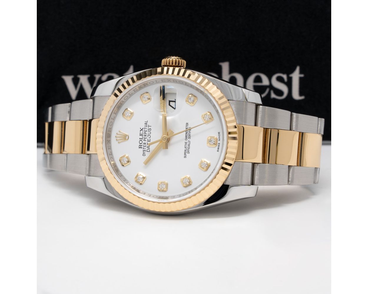 Buy Genuine Used Rolex Datejust 36 116233 Watch - White Dial