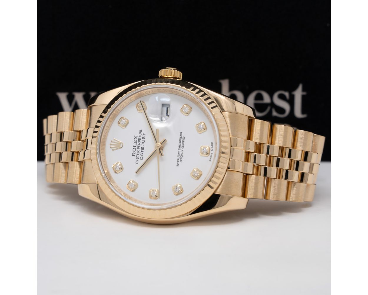 Buy Genuine Used Rolex Datejust 36 116238 Watch - White Dial