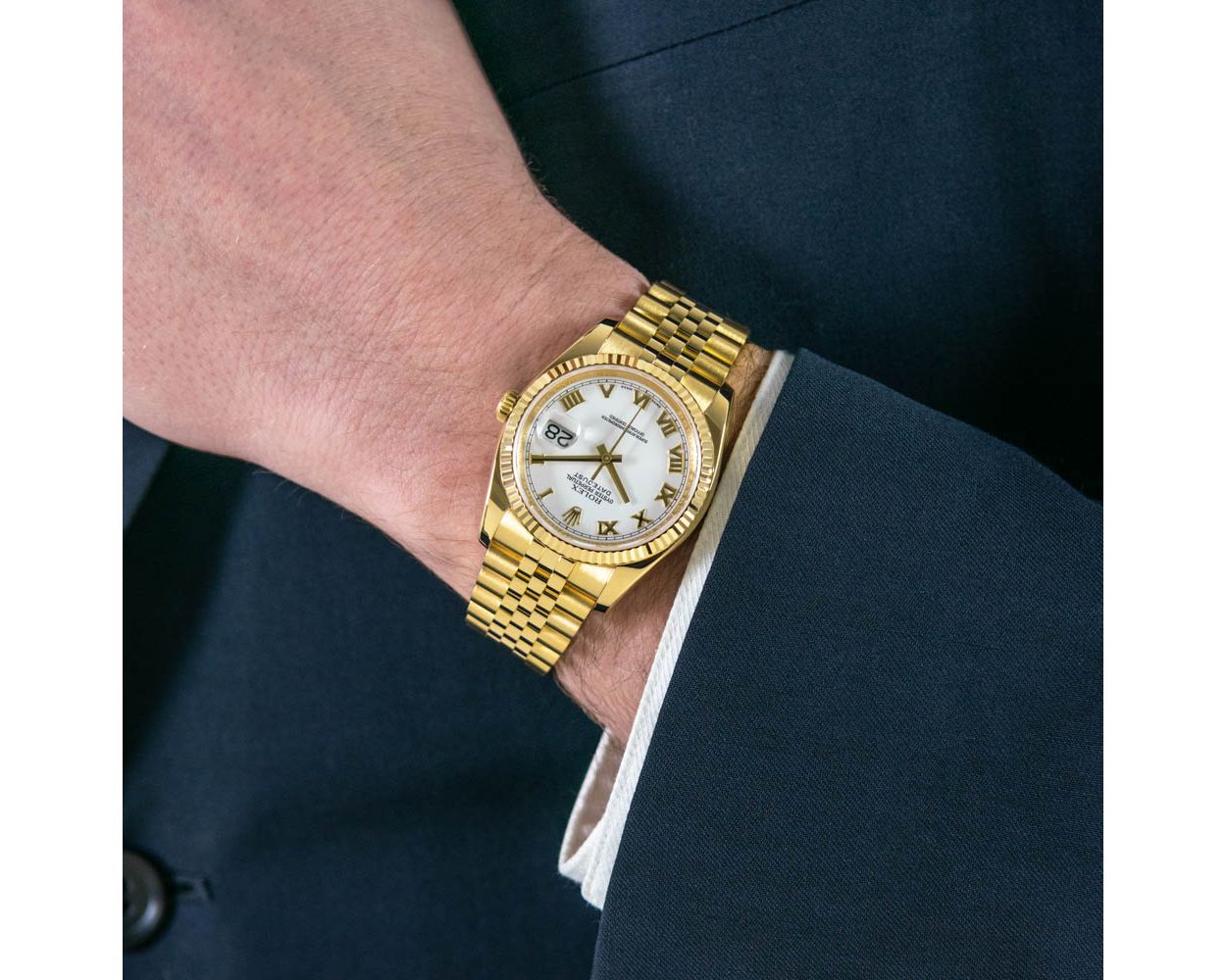 爆買い！ Genuine Buy Used Dial White - Watch 116238 36 Datejust Rolex 靴