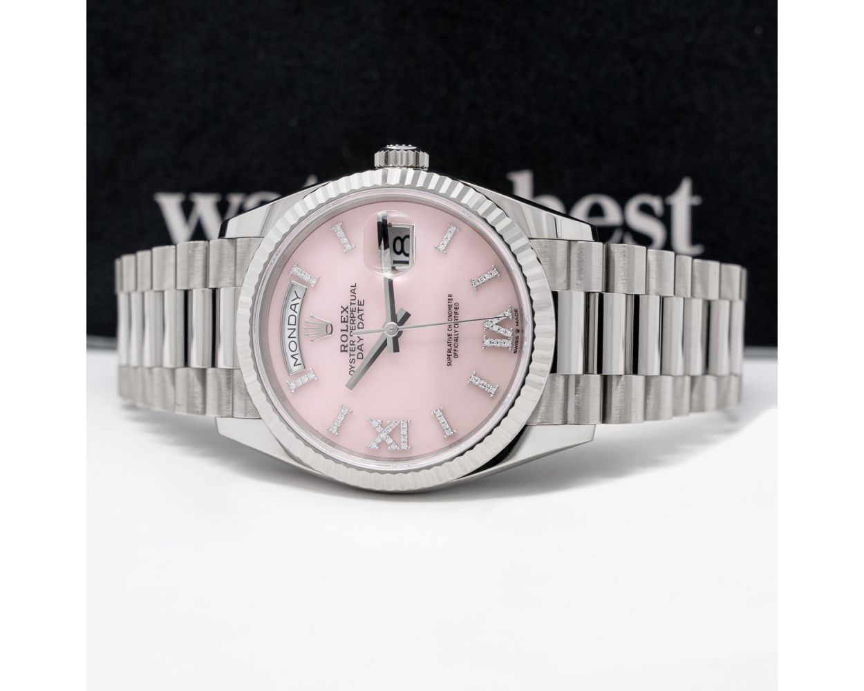 Buy Genuine Used Rolex Day-Date 36 128239 Watch - Pink Opal