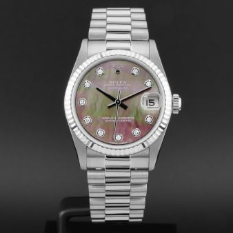 chinese dress ladies Audrey Quartz Swiss-Made White Ladies Dress Watch 16755795 – Davosa USA main image 0