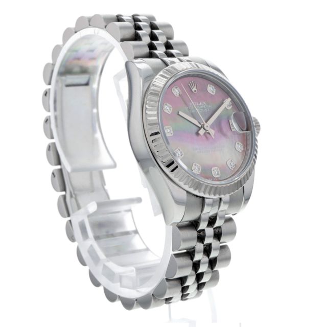 Rolex Datejust 31, 178274, Steel & Gold, Black Mother of Pearl Roman Dial, Jubilee Bracelet, Watch Only