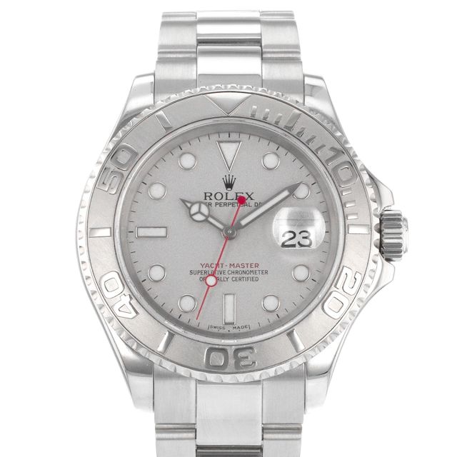 2001 Rolex Yacht-Master 40, 16622, Steel & Platinum, Platinum Dial, Oyster Bracelet, Watch Only