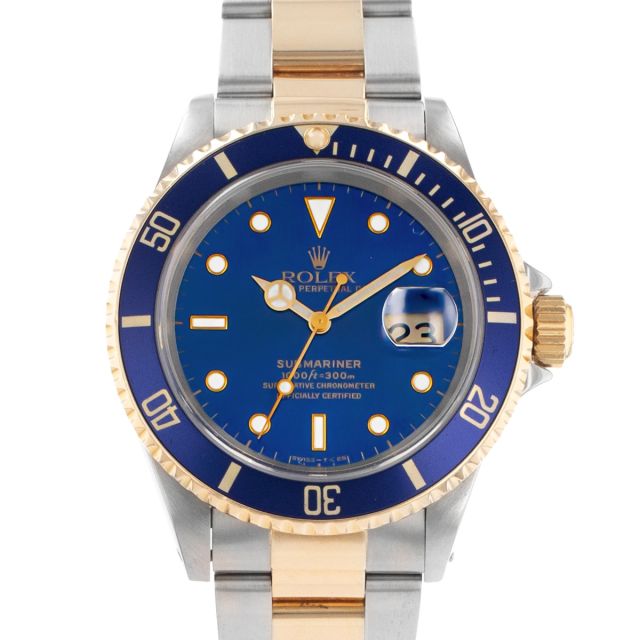 1998 Rolex Submariner Date, 16613, 40mm, Steel & Gold, Blue Dial, Oyster Bracelet, Papers Only