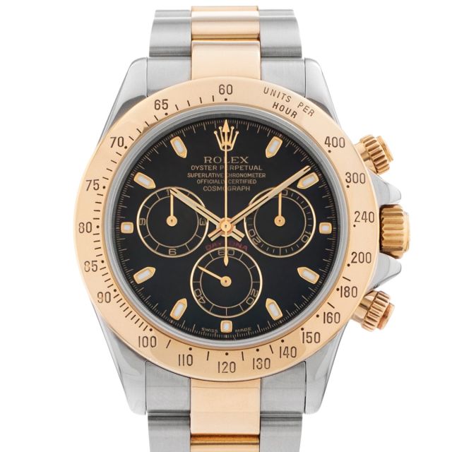 2000 Rolex Cosmograph Daytona, 116523, 40mm, Steel & Gold, Black Dial, Oyster Bracelet, Watch Only