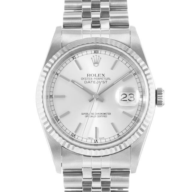 Rolex Datejust 36, 16234, Steel & Gold, Silver Dial, Jubilee Bracelet, Watch Only